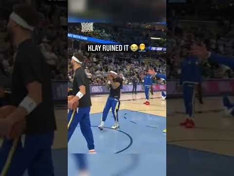 Klay Thompson Didn't Care About Messing Up Steph's Shot #Shorts - Bleacher Report