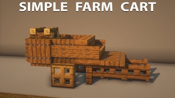 Minecraft | Simple Farm Cart | How to Build #2