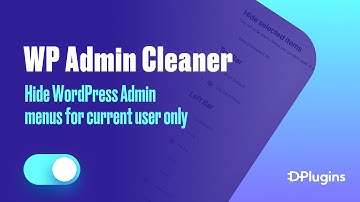 Hide WordPress Admin menus for current user only