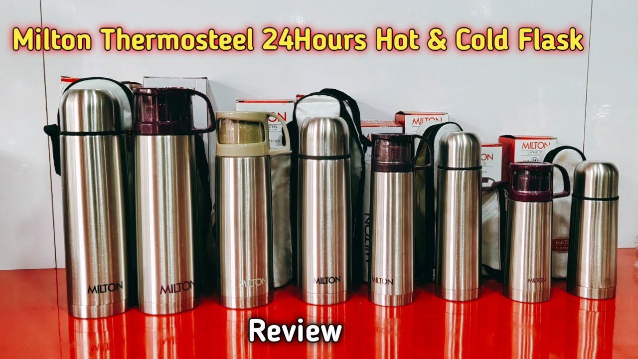 Milton Thermosteel Flip Lid Flask *** 24 Hour Cold & 24 Hour Hot