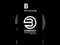 Sleek Silver "B" Logo Design in Circle | Modern Minimalist Branding | #logomark #logogram #brading