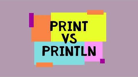 print vs println in kotlin