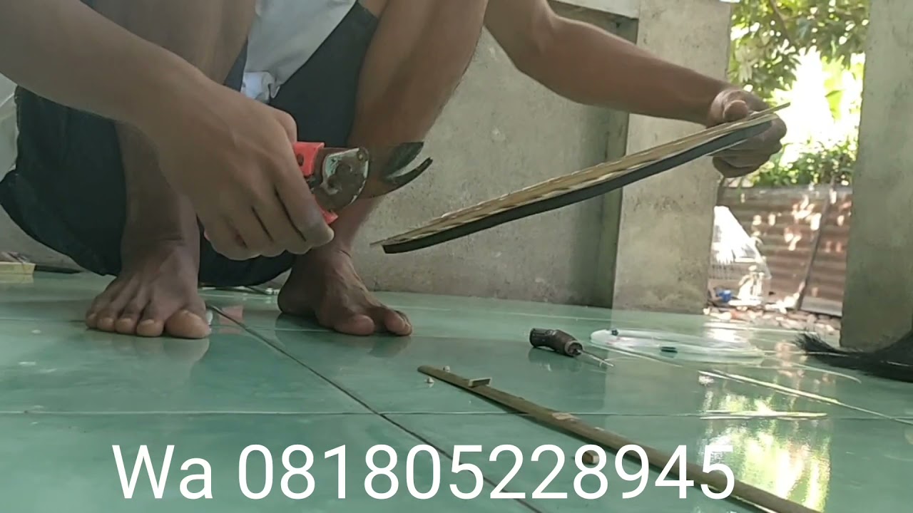 Pengrajin Sangkar Ayam Hutan || Cara Bikin Sangkar Ayam Hutan Hijau || LOMBOK - NTB