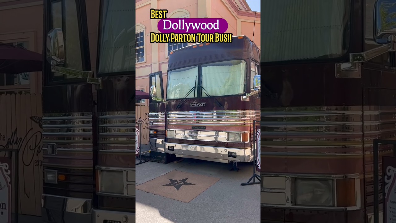 Best! Dolly Parton! Tour Bus! Dollywood Theme Park! 