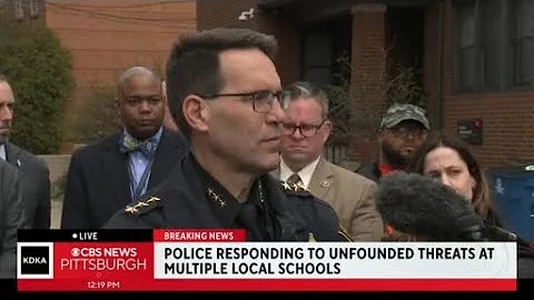Pittsburgh Police press conference on unfounded threats at multiple schools