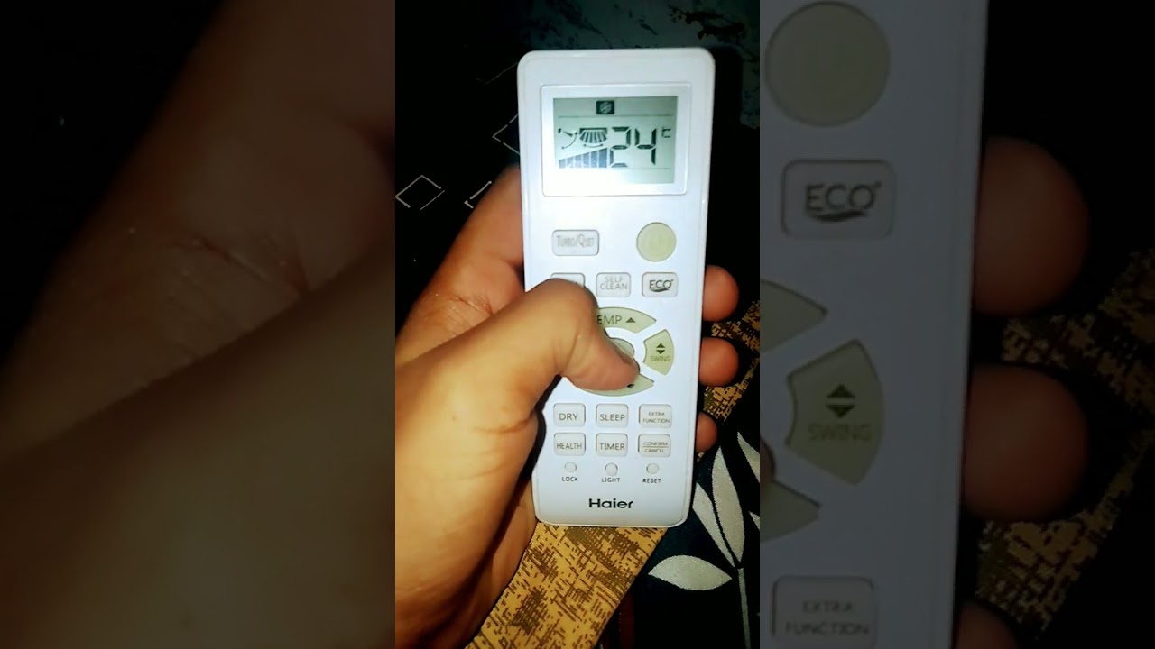 Haier ac fan speed mode 