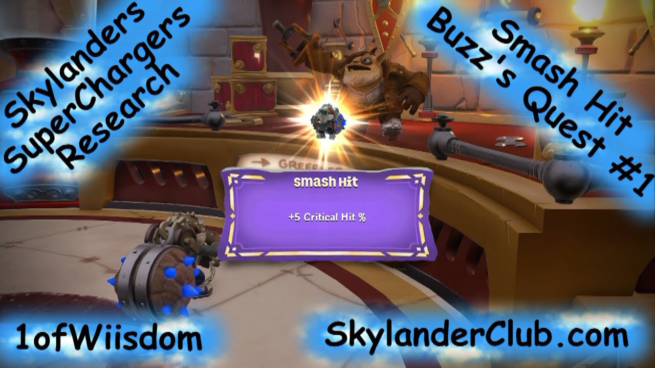 Skylanders SuperChargers Research Smash Hit Buzz's Quest 1 YouTube