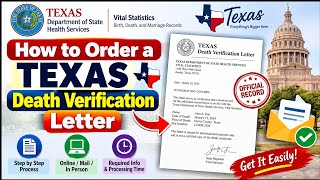 How to Order a Texas Death Verification Letter