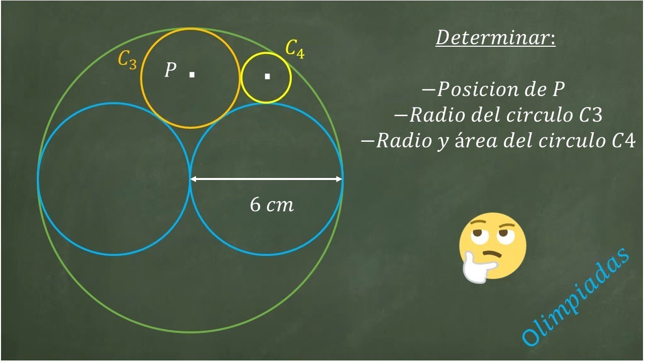 Cómo Resolver Ejercicio de Geometría: Radios, Áreas y Teorema de Pitágoras en Circunferencias