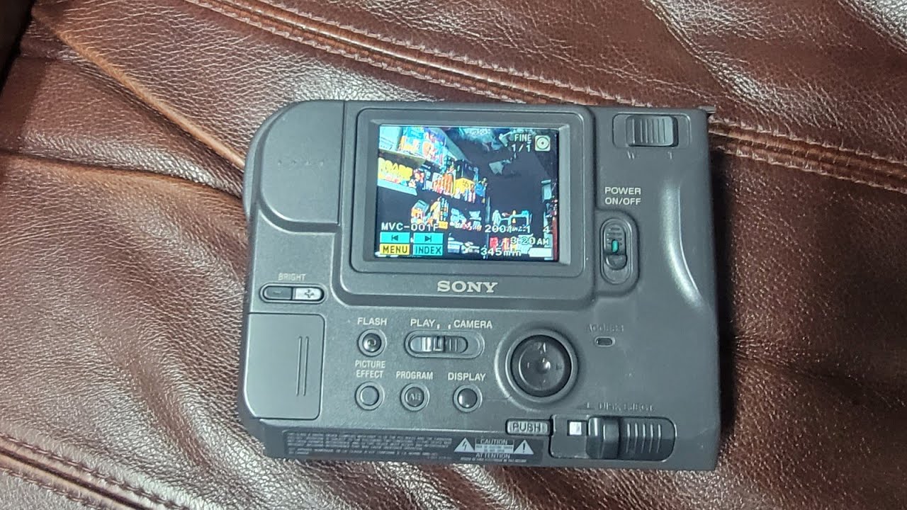 Sony FD Mavica Camera Model MVCFD75 Update Video 2 YouTube