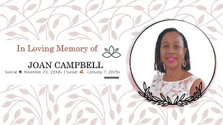 Thanksgiving Service for the Life of Joan Campbell