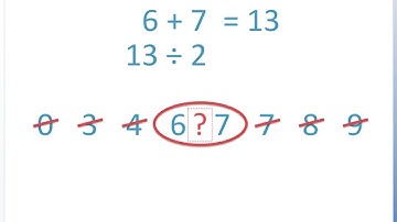 How to Find the Median with an Even Amount of Numbers