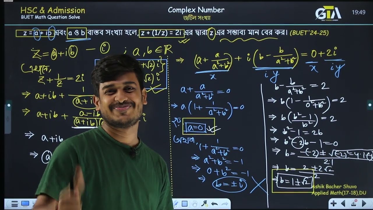 BUET 24-25 Math: Complex Number | Shuvo Vaiya