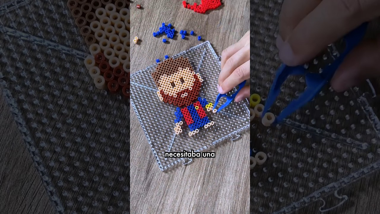 HICE a MESSI con +500 HAMABEADS (pixelart) 🔴🔵🤔
