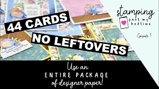 Use an ENTIRE PACKAGE of Designer Paper | Stamping Past My Bedtime Ep 1 | Stampin’ Up! Flight & Airy