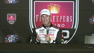 Denny Hamlin Calls 50th Career Cup Pole "Unexpected," Will Have to Race From the Back Sunday