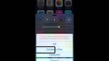 iOS7 with VoiceOver: Control Centre