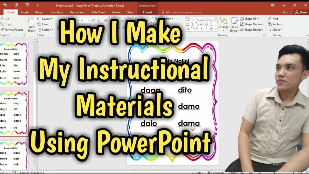 powerpoint presentation as instructional materials