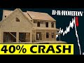 DR Hortons reports 40% CRASH in Earnings (Home Builder Stock Bubble)