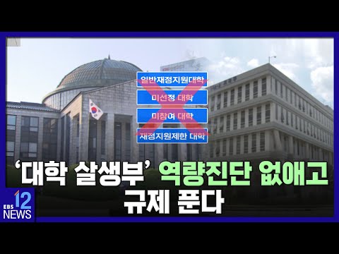 2022. 12. 16. &amp;#39;대학 살생부&amp;#39; 역량진단 없애고 규제 푼다