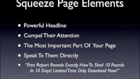 04 - Email List Building - "Squeeze Pages Explained"