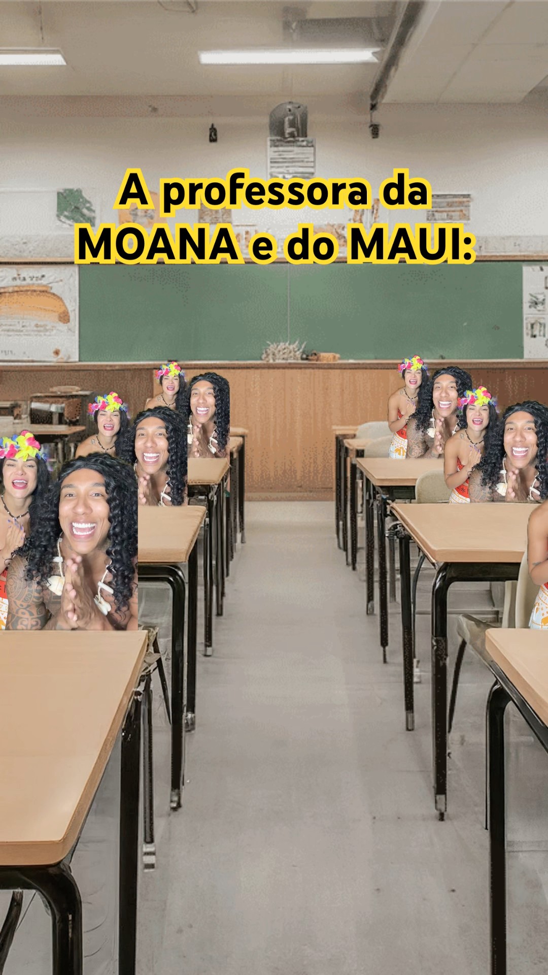 Sua pro PROFESSORA É ASSIM?​⁠@mayca.brasil #dublagem #moana #maui #humor #funnymemes #short