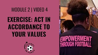 Module 2 | Video 4: EXERCISE - How Do You Act in Accordance to Your Values? Profile