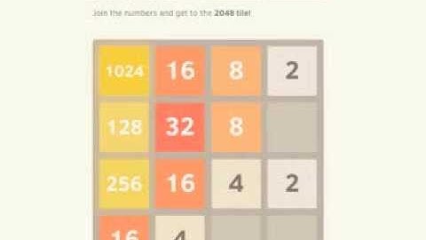 Solving 2048 Game