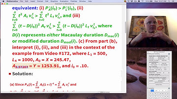 Actuarial Exam 2/FM Prep: Redington Immunization Equivalent Conditions