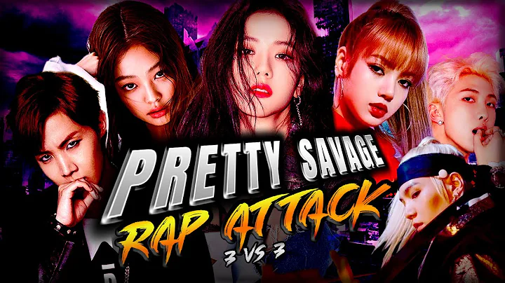 BLACKPINK vs BTS  "Pretty DDAENG" (3 vs 3) Rap Att...