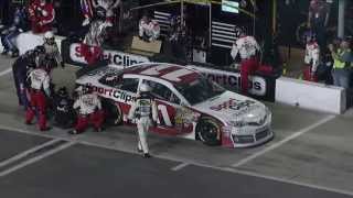 NASCAR Denny Hamlin Penalized for Pit Stop | Atlanta (2013)