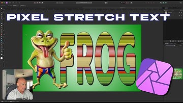 Pixel Stretch Text Effect - Affinity Photo