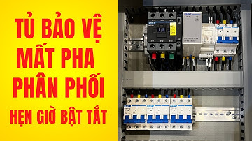 Tủ bảo vệ mất pha Chint 50A | Aptomat phân phối & Timer Selec hẹn giờ tự động| Tu Dien DITICO