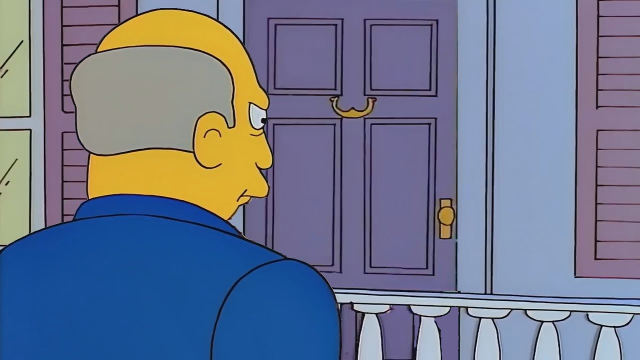 Steamed Hams but the front door is jammed