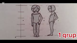 Moda Dizayneri.uşaq Fiqurunun Çəkilməsi. Ərslər