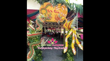 Cổng Cưới Rồng Phụng Lá Dừa Cực Chất | Dat Viet Flowers