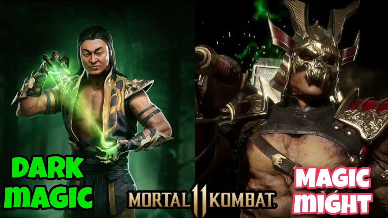 Dark magic Shang tsung vs magic might Sho Kahn mortal Kombat 11 medium ...