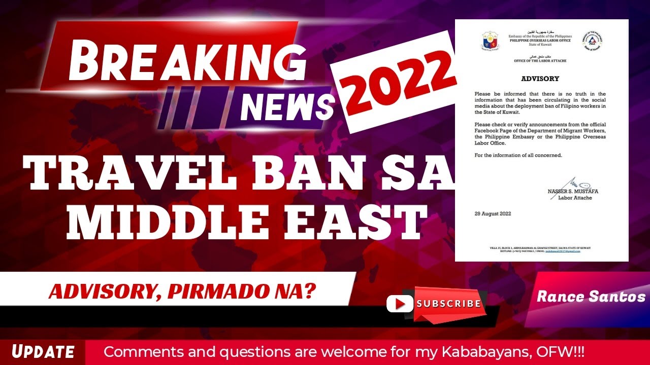 kuwait travel ban philippines