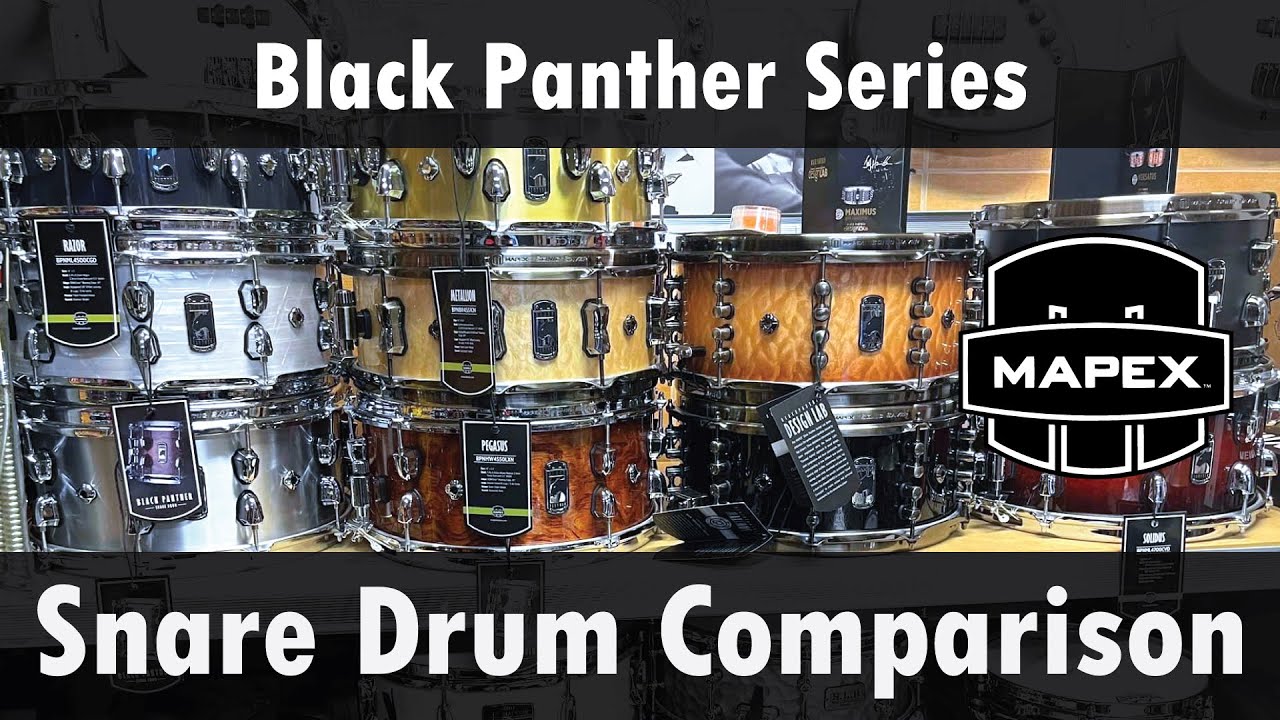 Mapex Black Panther Series - Snare Drum Comparison