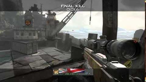 No-Scope Across Aground Game Winning Kill - MW3