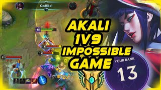 WILD RIFT AKALI • HOW TO PLAY AKALI 1v9 WITHOUT JUNGLE #akali #wildrift