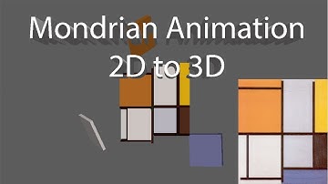 3D Mondrian Animation in Maya (Playblast)