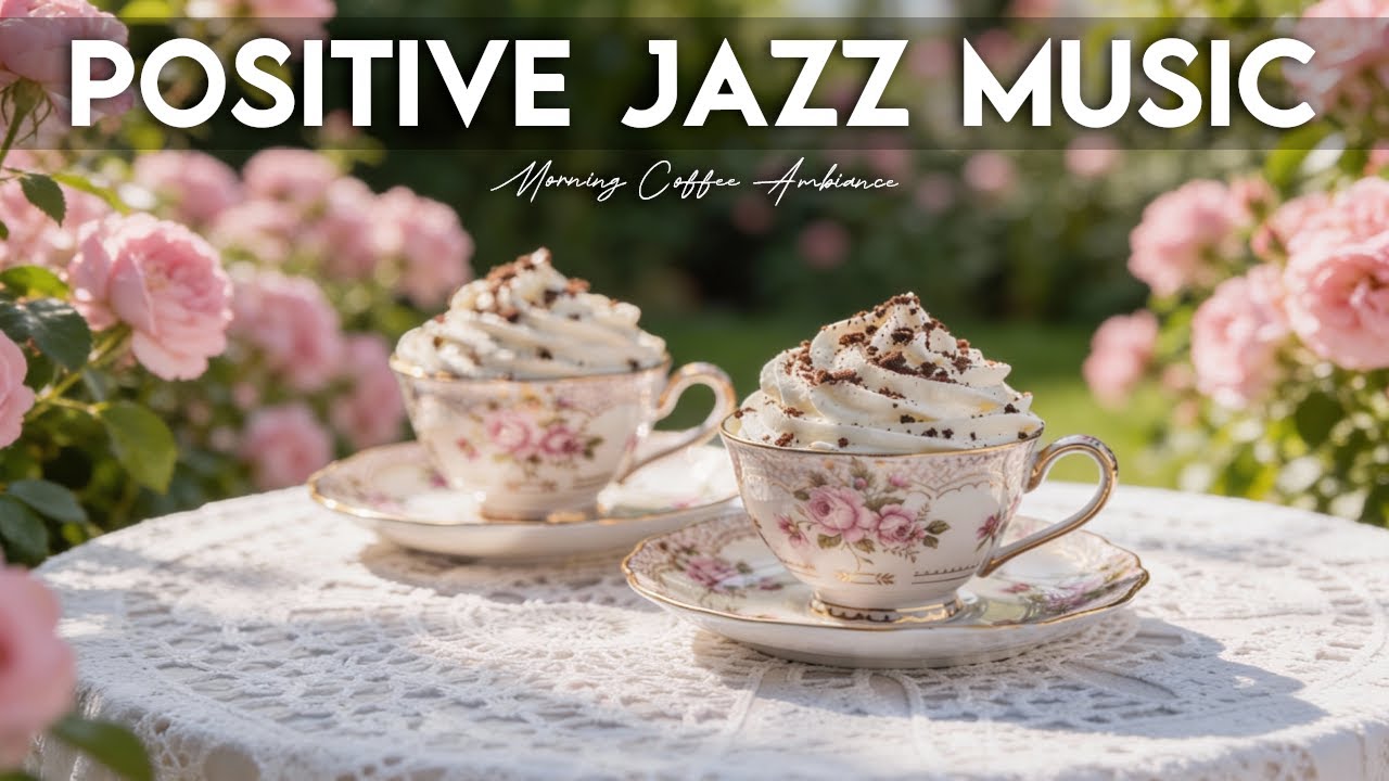 Positive Jazz Music ☕ Bossa Nova Instrumental and Relaxing Jazz Cafe Music for Studying.