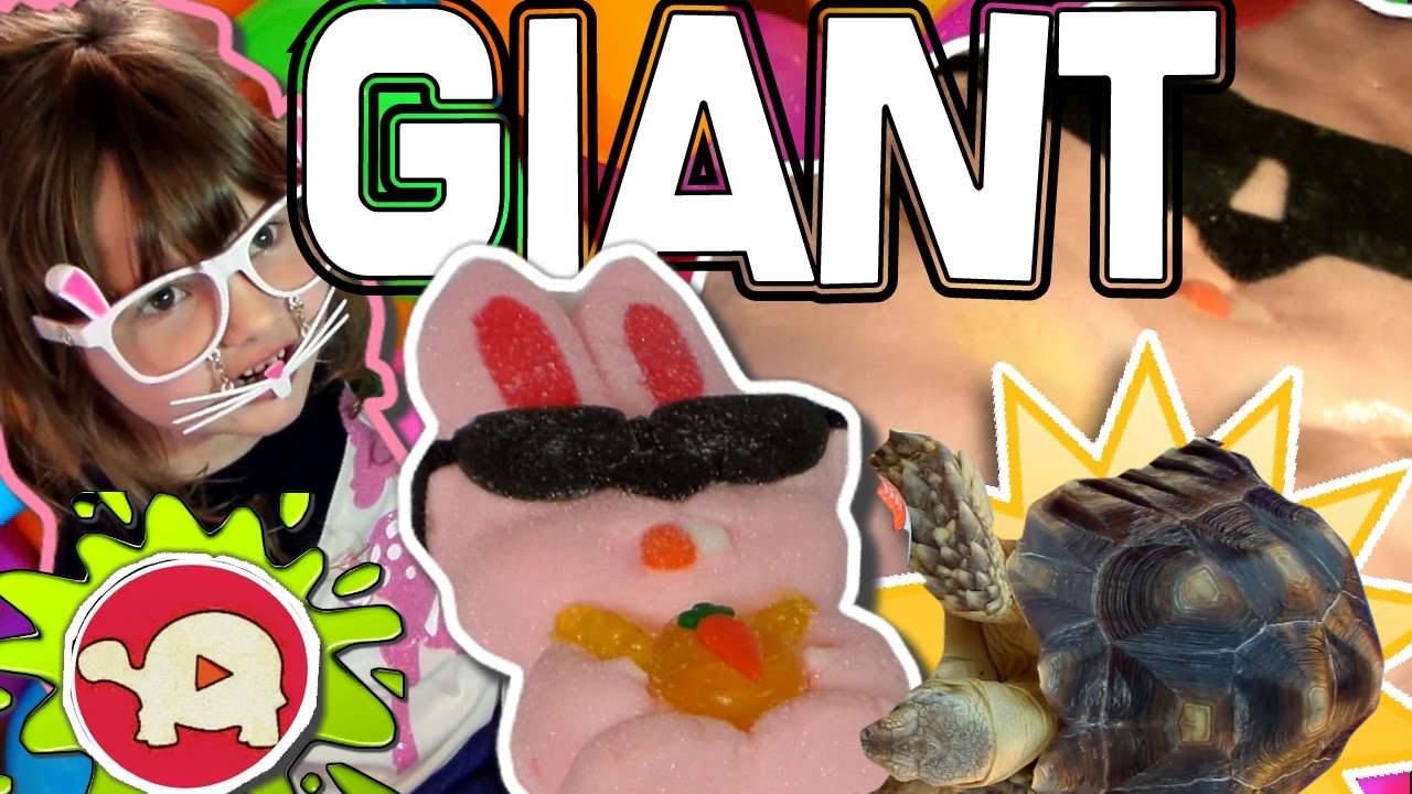 WORLD'S BIGGEST GROWING MARSHMALLOW EASTER BUNNY IN MICROWAVE! YouTube