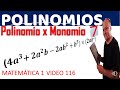 Polinomios 7 | Multiplicación de polinomio por monomio