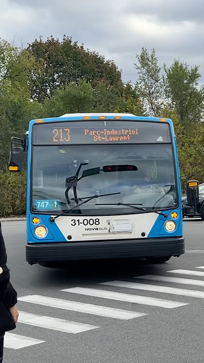 STM 31-008 enters Station Côte-Vertu 🟠 on 213.