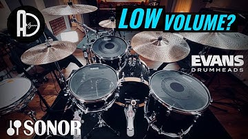 LOW VOLUME DRUMS! Sonor AQX kit with Evans dB One heads & Agean R cymbals