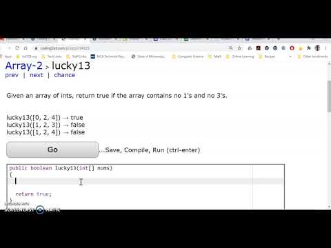 Solution to Coding Bat #7 (lucky13)