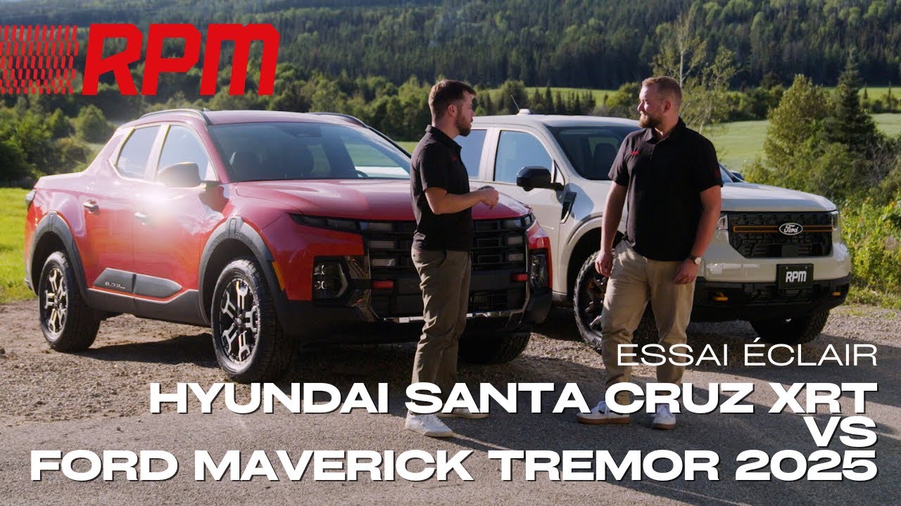 Comparo : Hyundai Santa Cruz XRT contre Ford Maverick Tremor 2025