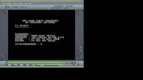 MSX GAME CHEATS/PASSWORDS